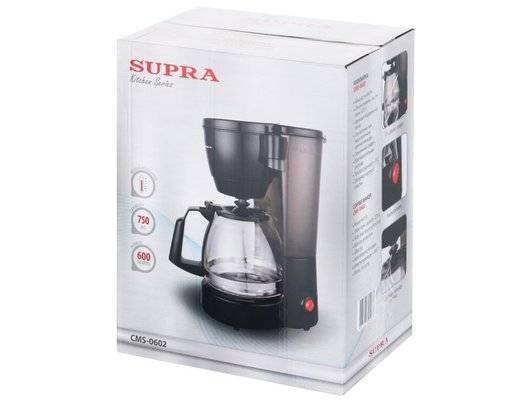 Кофеварка SUPRA CMS-0602 черный